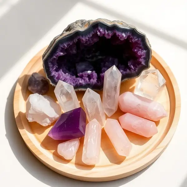 Hand-selected balancing crystals